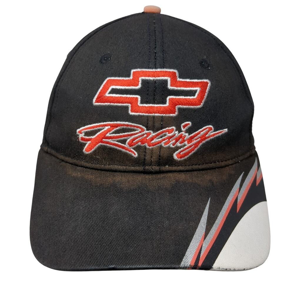 Chevrolet Racing Strapback Baseball Cap Black One Size Adjustable DP Racing